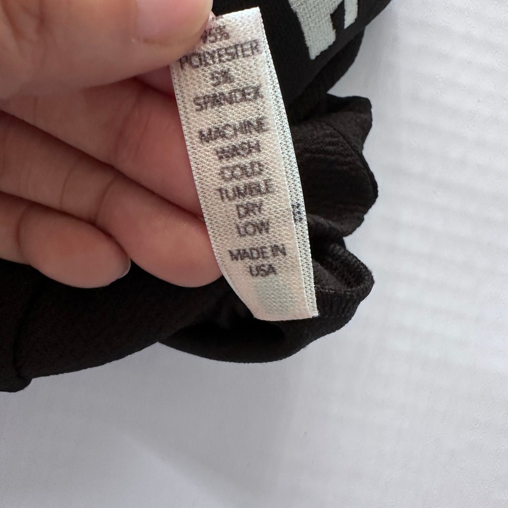 Lanoosh Kids Black Textured Long Sleeve Top Infant Size 12 Months Made in USA - Picture 6 of 6